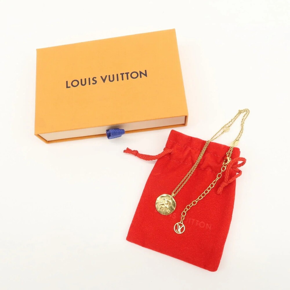 7089 - Louis Vuitton Collier Louis In The Sky Dog Necklace Gold - Collier Louis